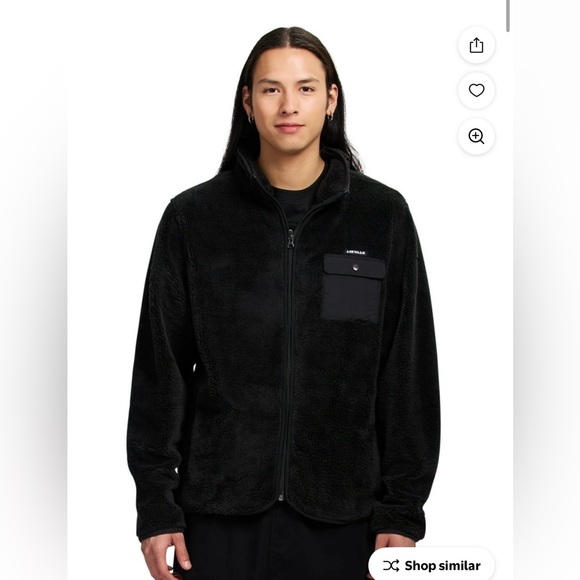 Airwalk Other - Airwalk Black Sherpa Jacket with Pocket